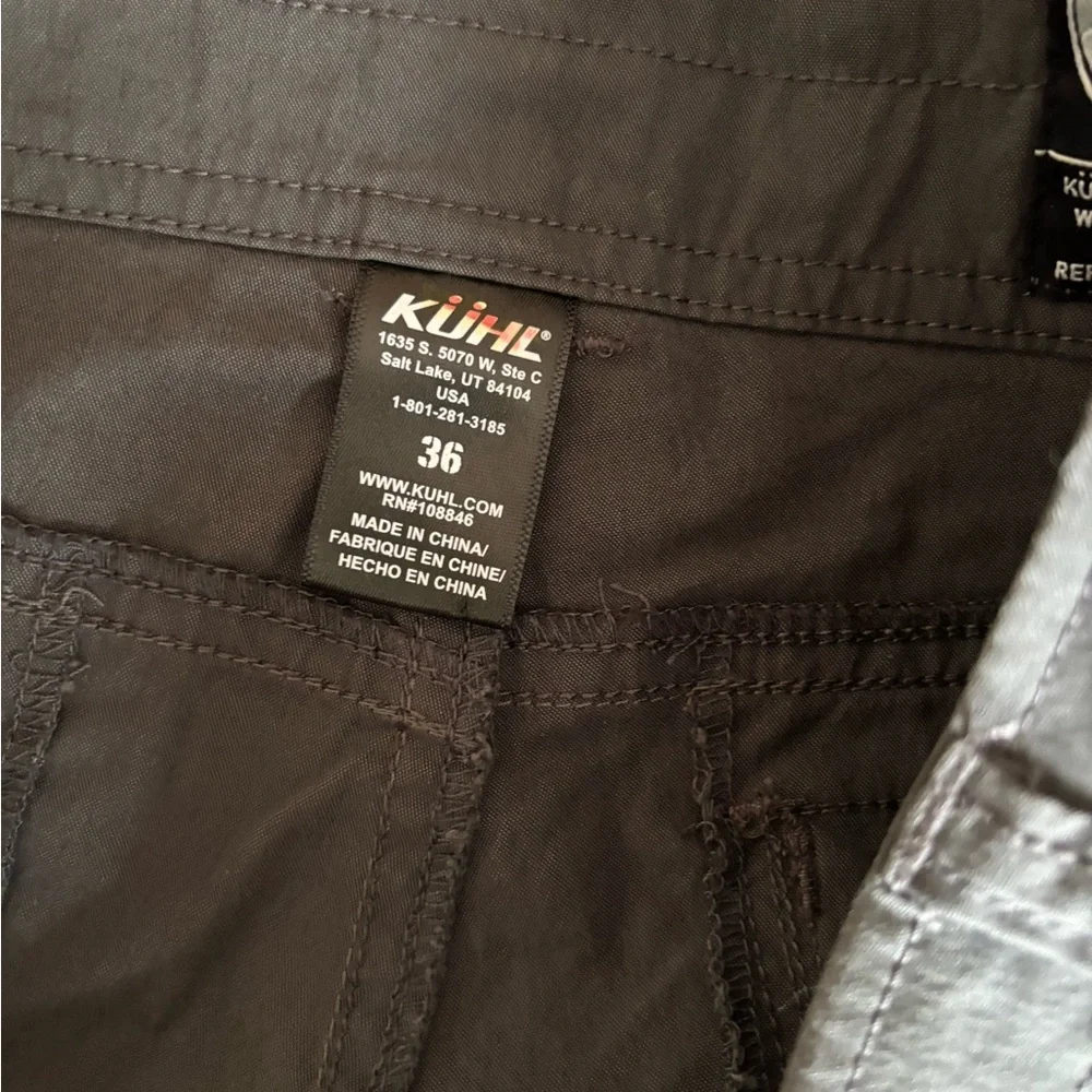 Kuhl Outdoor Men’s Shorts Size 36 Snap Closure Grey - Picture 9 of 10